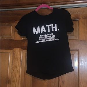 Math graphic tee